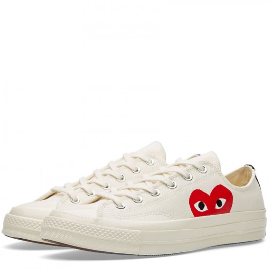 comme des garcons play x converse sneakers
