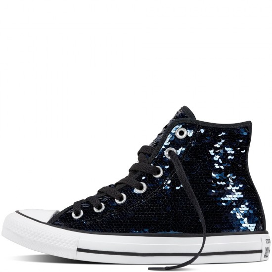 blue sparkly converse sneakers