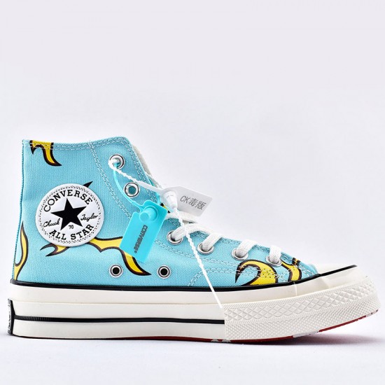 blue and yellow converse