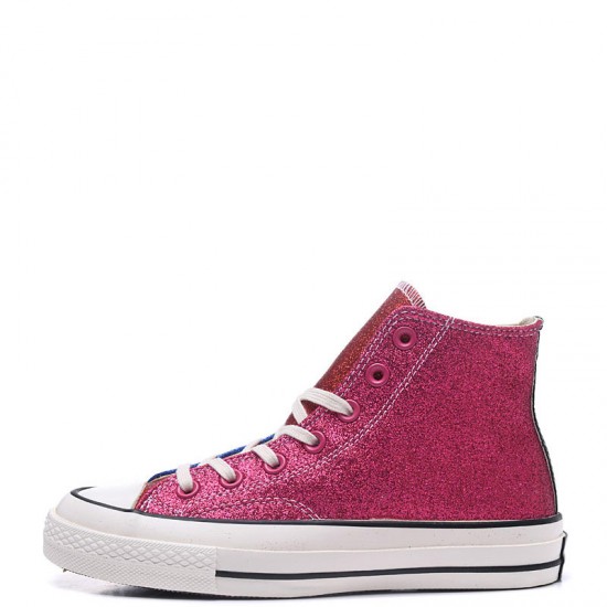 pink glitter high top converse