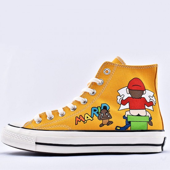 converse all star yellow high tops