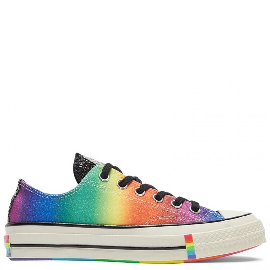 rainbow low top converse