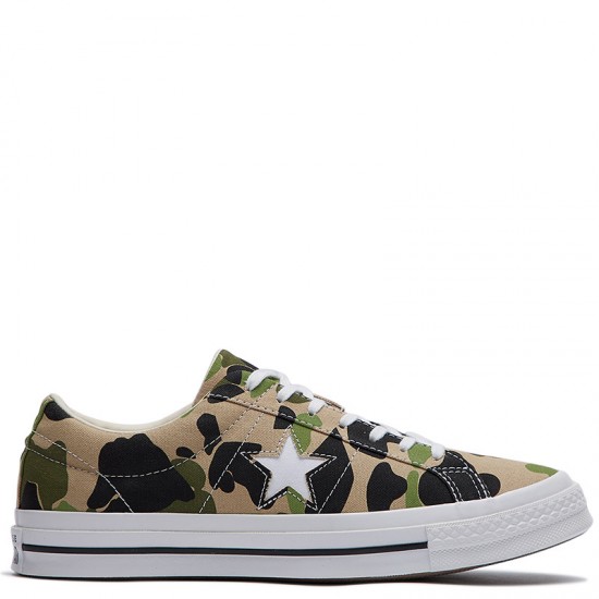converse one star camo low top