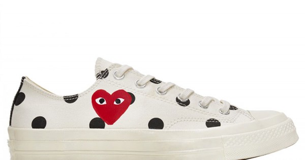 white converse with red heart