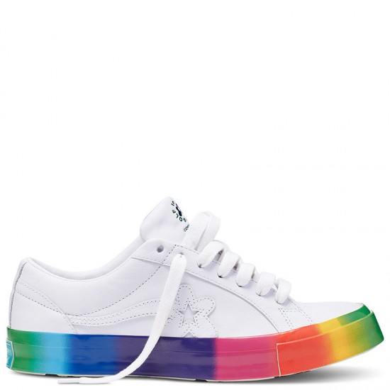 rainbow low top converse